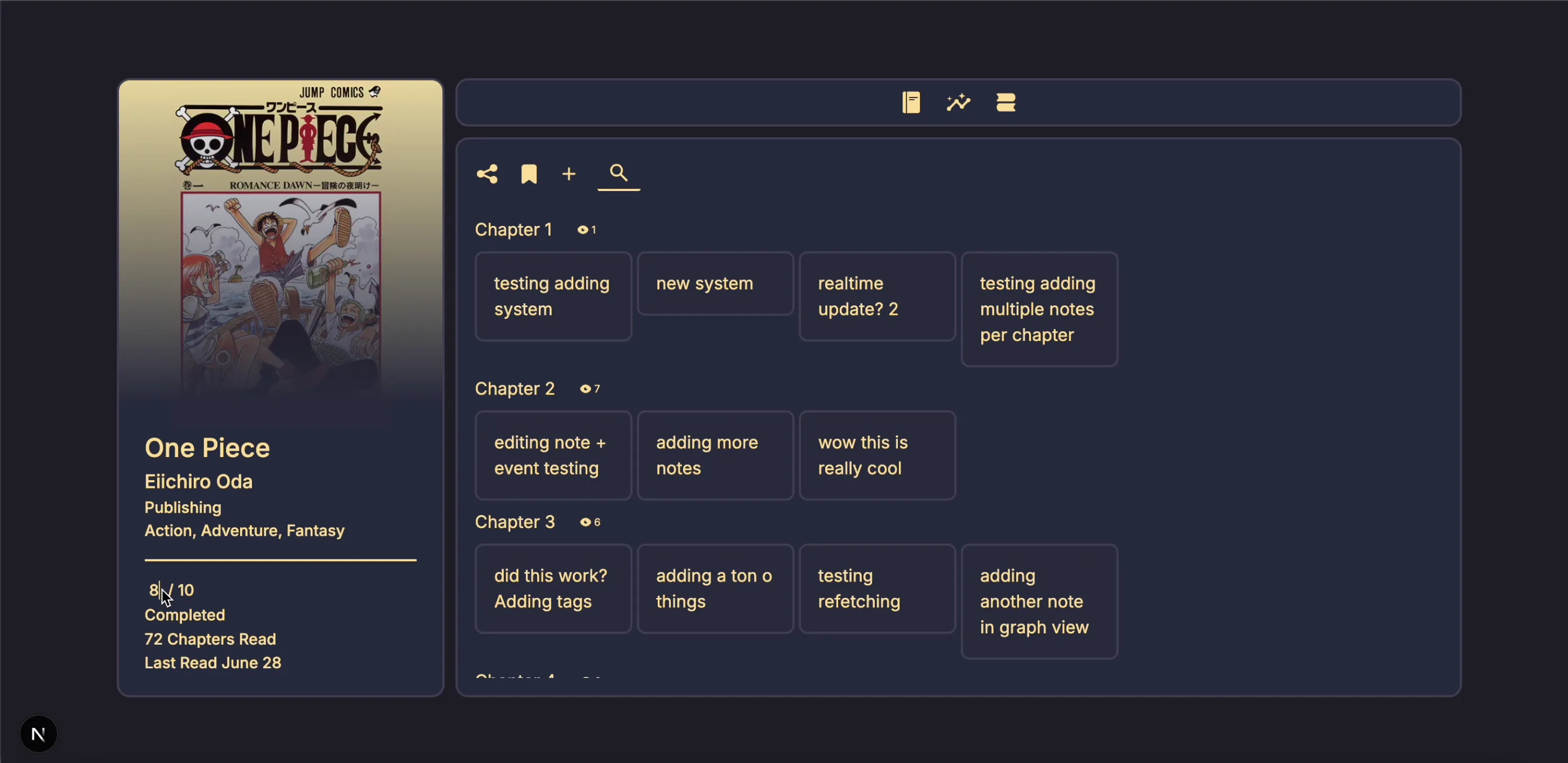 notes page